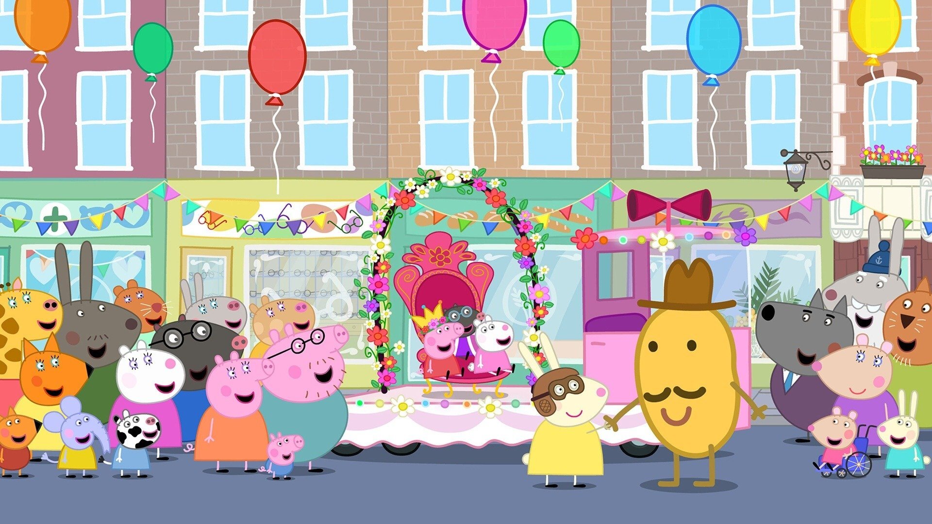 Peppa Pig : O Desfile; A Nova Estrada do Sr. Touro; A Caverna
