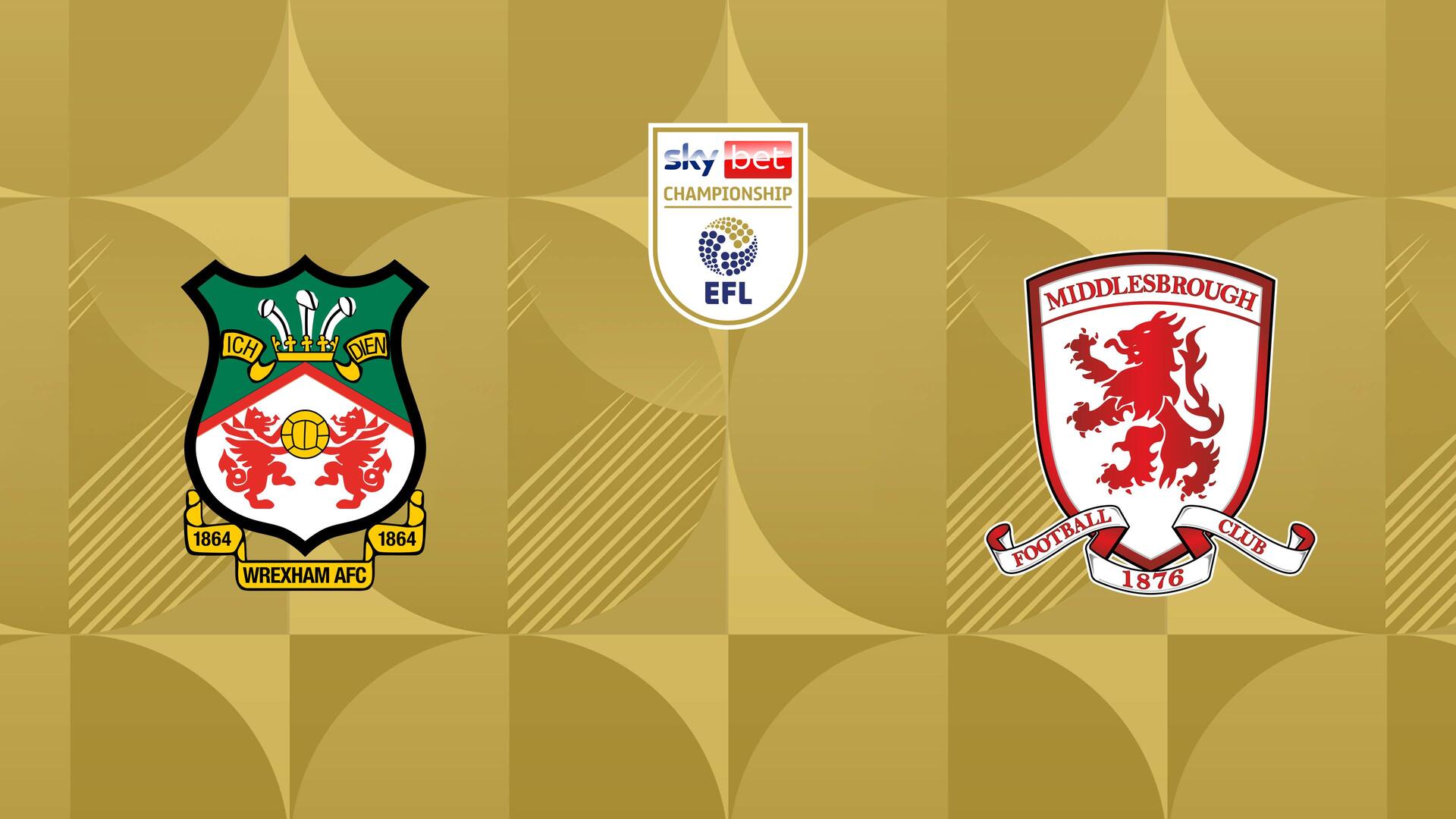 Wrexham x Middlesbrough - Campeonato Inglês - Segunda Divisão : Wrexham x Middlesbrough