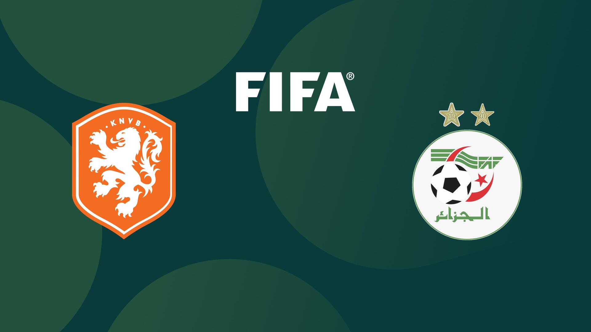Países Baixos x Argélia - Amistoso Internacional de Futebol Masculino : Países Baixos x Argélia