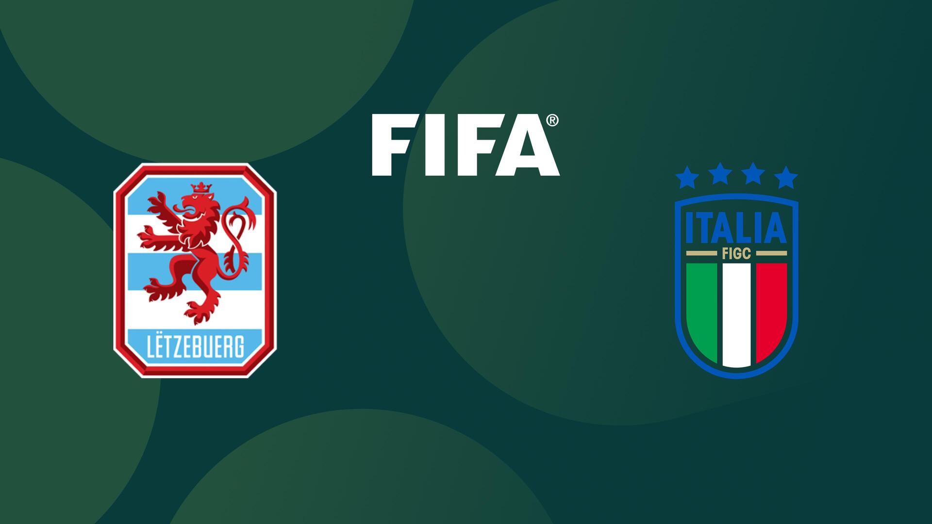 Luxemburgo x Itália - Amistoso Internacional de Futebol Masculino : Luxemburgo x Itália